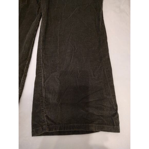 Gloria Vanderbilt Green Corduroy Mid Rise Straight Leg Embroidered Pants 24W - Picture 8 of 14